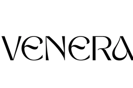 Black 'Venera' logo on a white background
